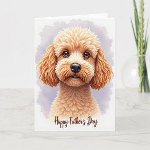 Doce Cartão de Retrato de Cachorrinho do Dia dos P