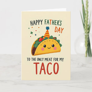 Doce Cartão de Taco do Dia dos Pais