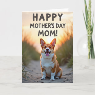Doce cartão do dia das mães para mães de cachorros