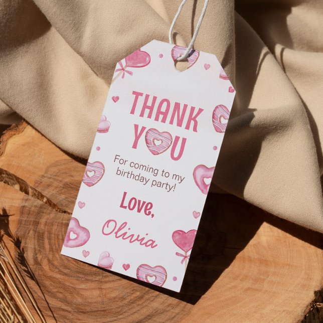 Doce Celebração Aniversário Obrigado Etiqueta (Criador carregado)