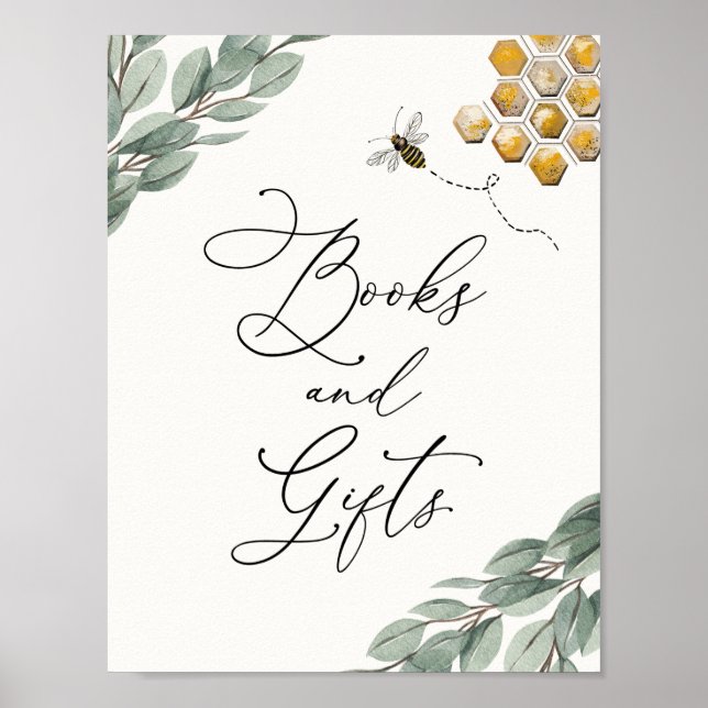 Doce como Bee Eucalyptus Books e Gifts Poster (Frente)
