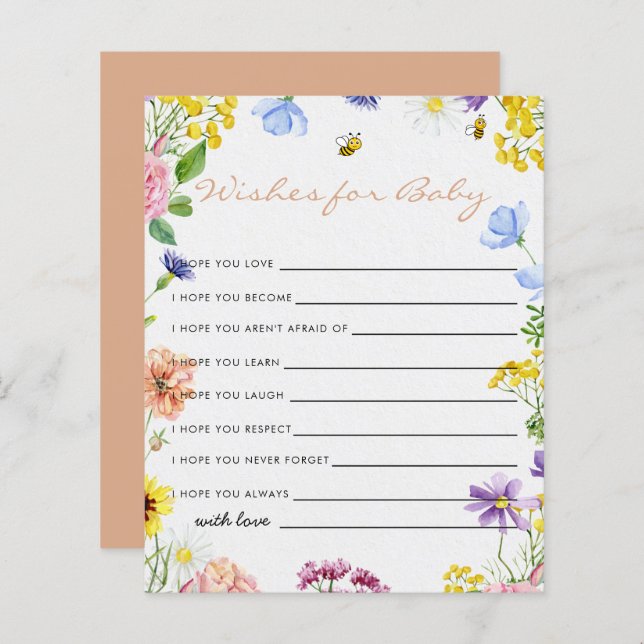 Doce Como Pode O Jogo De Chá de fraldas De Abelhas (Frente/Verso)