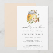 Doce Como Pode Ser O Convite Para Chá de fraldas D