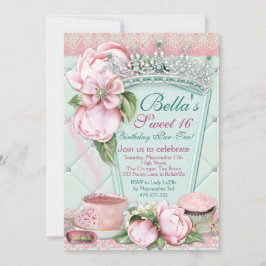 Doce Convite de festas de chá 16