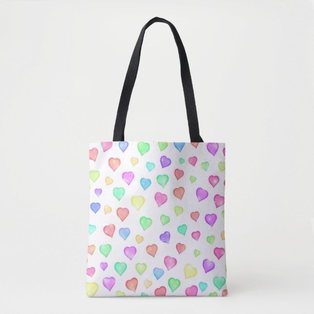 Doce corações Tote Bag (Frente)