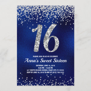 Doce Dezesseis Convites Sparkle