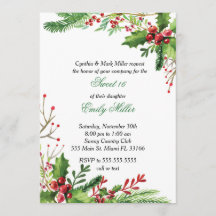 Doce Dezesseis Cores de Água Botânica de Convite