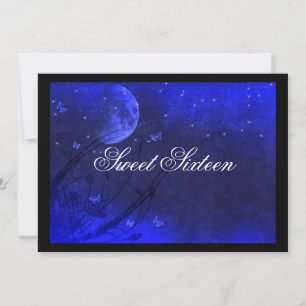 Doce dezesseis, Enchanted noite, convites azuis