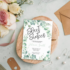 Doce Dezesseis Eucalyptus 16º Convite de Aniversár