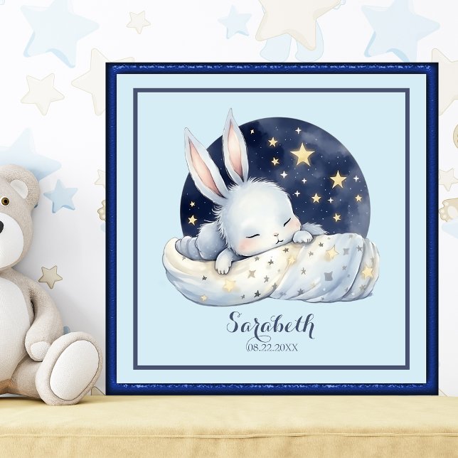 Doce Dormindo Poster de Arte de Nursery Bunny (Criador carregado)