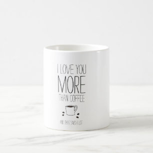 Doce e engraçado eu te amo mais do que a caneca de