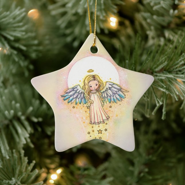 Doce Enfeites de natal de Anjo Whimsical (Árvore)