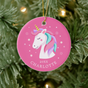 Doce Enfeites de natal Unicorn