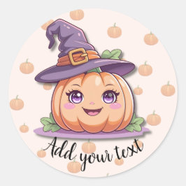 Doce Magia de Abóbora – Adesivos de Halloween
