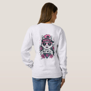 Doce Mas Selvagem – Camiseta de Gato de Moda Urban
