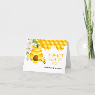 Doce Mel Cartões de agradecimentos