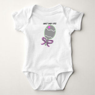 Doce Menina Rosa Arco Rattle T-Shirt