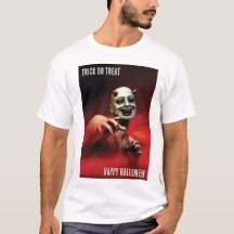 Doce ou Travessura. Feliz Halloween. Camiseta do D