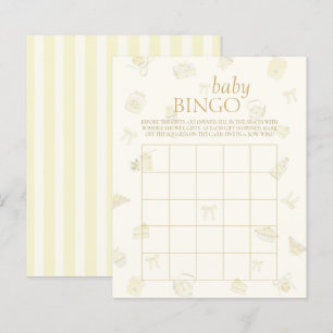 Doce Pequeno Jogo de Bingo para Chás de Bebê Limão