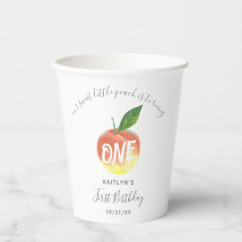 Doce Pequeno primeiro aniversario de Pêssego