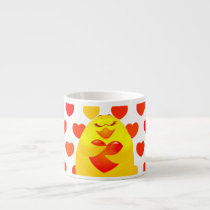 Doce pintinho apaixonado, caneca espresso