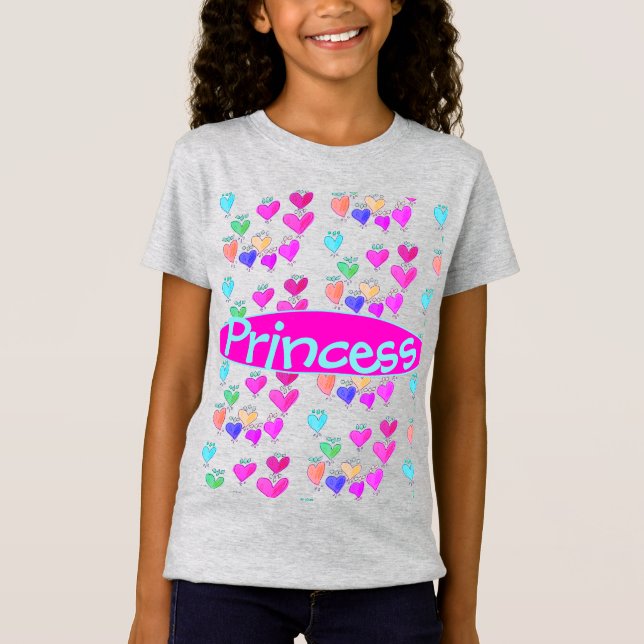 Doce Princesa Heart T-shirt (Frente)