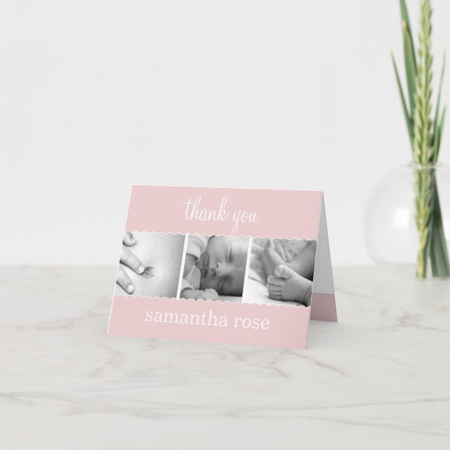 Doce Scallops Cartões de agradecimentos Bebê (Frente)