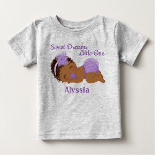 Doce Sonha Uma Camisa De Bebê Afro-Americana