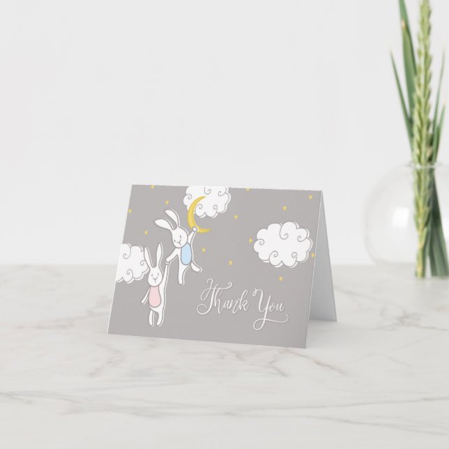 Doce Sonhos Geminado Cartões de agradecimentos (Frente)