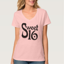 Doce t-shirt de 16 aniversários
