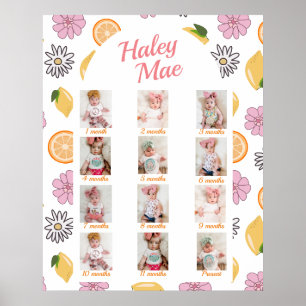 Doce Um Primeiro Aniversário Poster de Fotos Mensa
