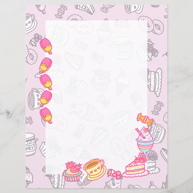 Doces e Bebidas Rosa (Frente)