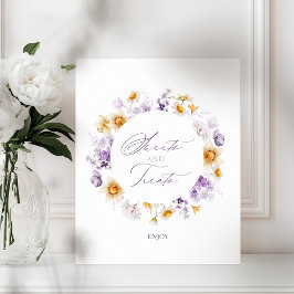 Doces e Tratamentos - Poster da Mesa do Chá de fra