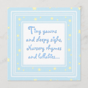 Doces Estrelas - Convite para Chá de fraldas Azul