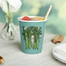 Doces PeasTwins Multiplicam Cups de Papel de Chá d