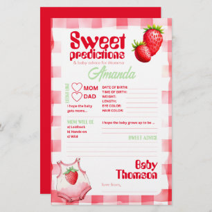 Doces Predições de Bebês e Jogo de Aconselhamento 