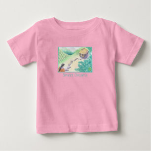 Doces Sonhos Bebês Rosa T-Shirt