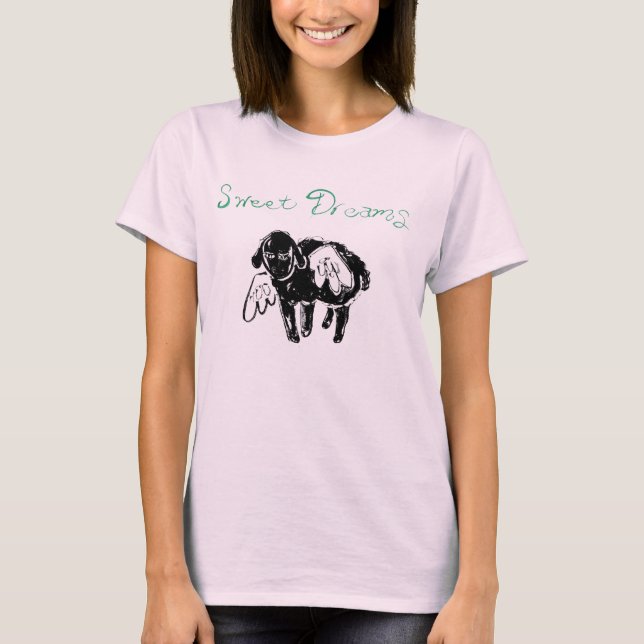 Doces Sonhos Camisa Negra De Ovelha (Frente)