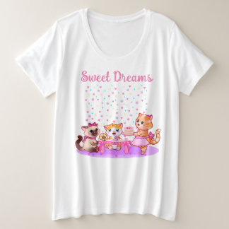 Doces Sonhos Gatinhos Bonitos Mais Camisa Do Sono