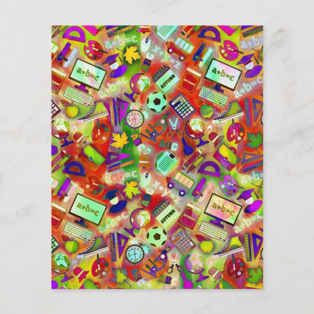 Documento de fundo sobre o tema da escola secundár (Frente)