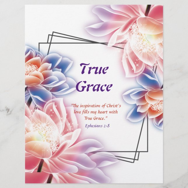 Documento Personalizado do True Grace Poem (Frente)