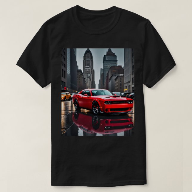 Dodge Hellcat T-Shirt - Para Entusiastas De Carros (Frente do Design)