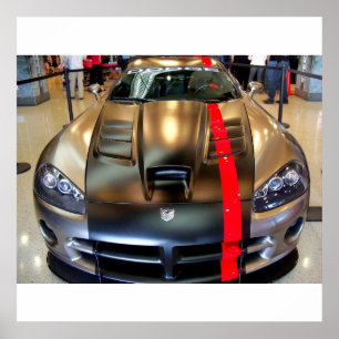 Dodge Viper SportsCar - poster de vitrine do carro