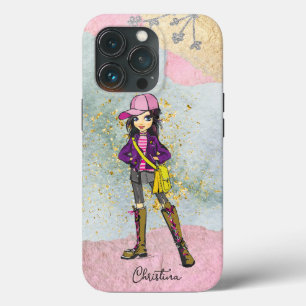 Dodle Dark Hair Fashionable Girl Name