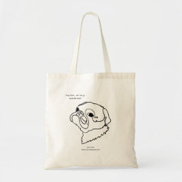 Dodle Line Art Pug Design Seu Próprio Bolsa