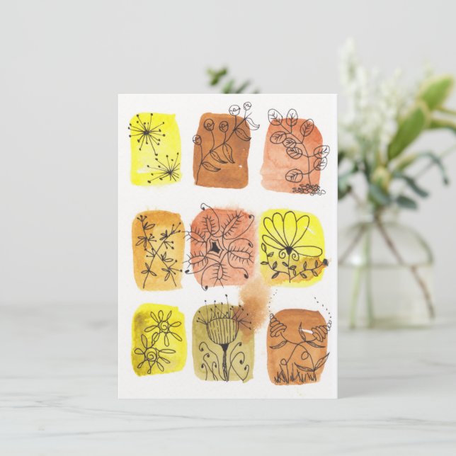 Dodó de aquarela botânica, todas as ocasiões (Em pé/Frente)