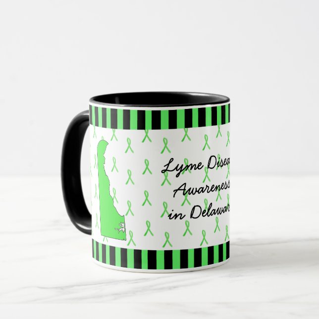 Doença de Lyme em Delaware Caneca de Café (Frente Esquerda)