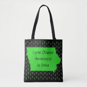 Doença de Lyme em Iowa Awarness Tote Bag