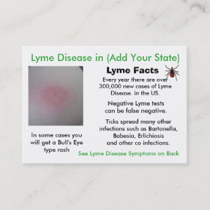 Doença de Lyme em seus cartões de informação d