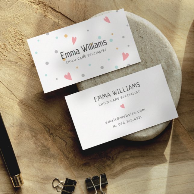 Doentes Coloridos, Cartão de visita de Babysitting (Criador carregado)